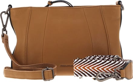 FREDsBRUDER Leren Schoudertas Brevion Crossbody Iced Coffee Bruine