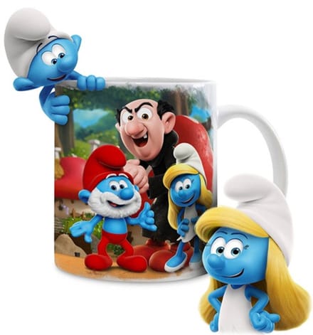 Smurfen Keramische Mok – Smurfin, Grote Smurf & Gargamel – Power Gift