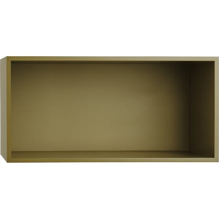 Muuto Mini Stacked 2.0 met achterwand - groot - brown green