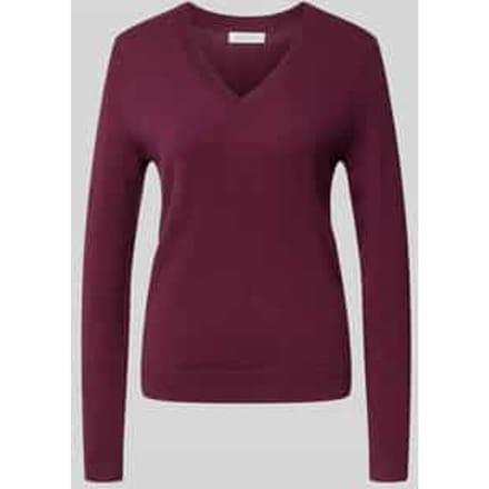 Gebreide pullover met V-hals