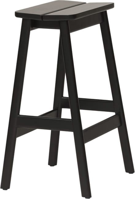 Form&Refine Angle Standaard Barkruk - beuken, zwart gebeitst - 65 cm