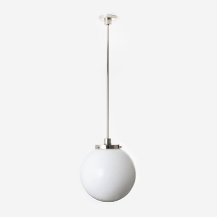 Hanglamp Bol Ø 30 20's Nikkel - Art Deco Trade