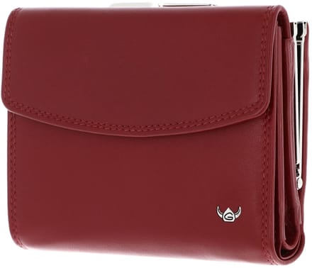 Golden Head Leren portemonnee Polo RFID Protect Bügelbörse 2123 Rot donkerrood