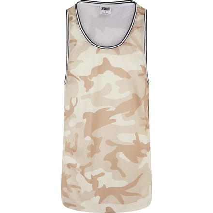 Urban Classics - Camo Mesh Tanktop - M - Beige