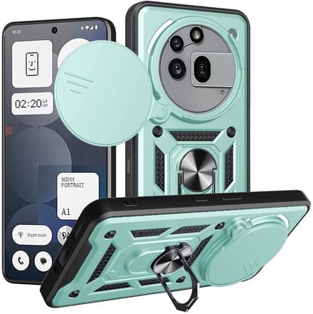 Hoesje geschikt voor Nothing Phone (3a) Pro - Techsuit Camshield Back Cover - Groen