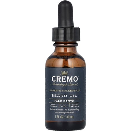 Cremo, Reserve Collection, Revitalizing Beard Oil, Palo Santo, 1 fl oz (30 ml) black
