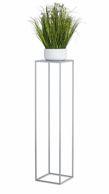 HowHomely - Staande Plantenstandaard - 100 cm - Gołębio Grijs - Modern Metaal