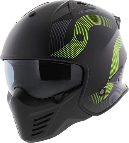 Helm Vito Bruzano - Kleur Mat Zwart Fluor - Maat XXL