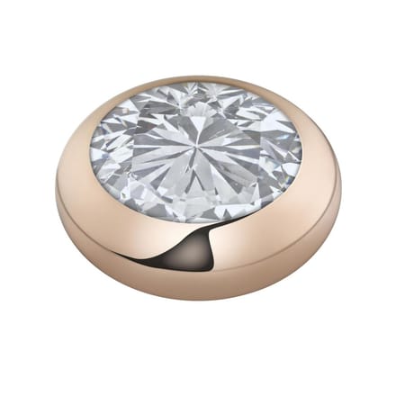 Melano vivid cz steentje - rosekleurig - dames - crystal