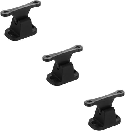 Deurhouder Set - Deurvanger Deurstops - Muren Beschermen - Nylon Materiaal - 6x2CM - Zwart