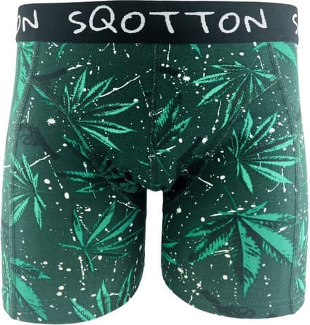 Boxershort - SQOTTON® - Wiet - Groen - Maat L