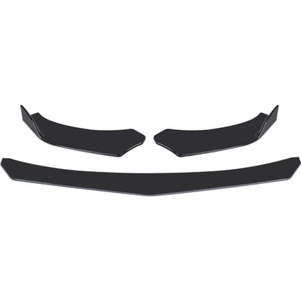 Kit de séparateur de lèvre de pare-chocs avant de voiture en ABS 4 pièces noir