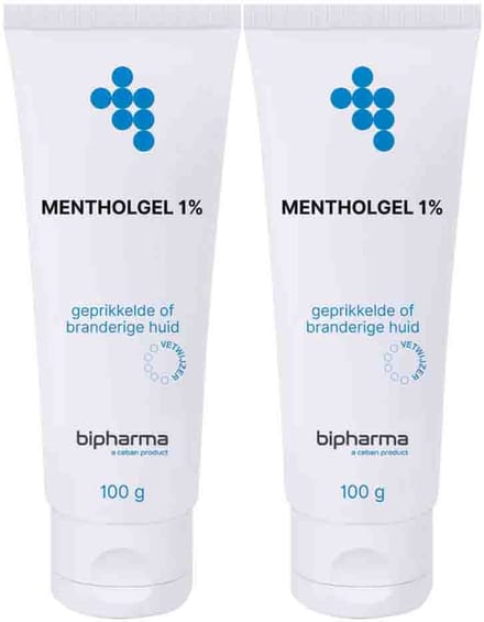 Bipharma Mentholgel 1% - 2 x 100 gr - Voordeelverpakking