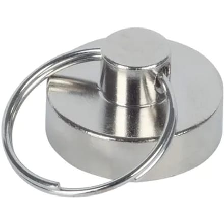 Fix-o-moll Bevestigingsmagneet - Met Sleutelring - Neodymium - Diameter 20mm - 2 Stuks
