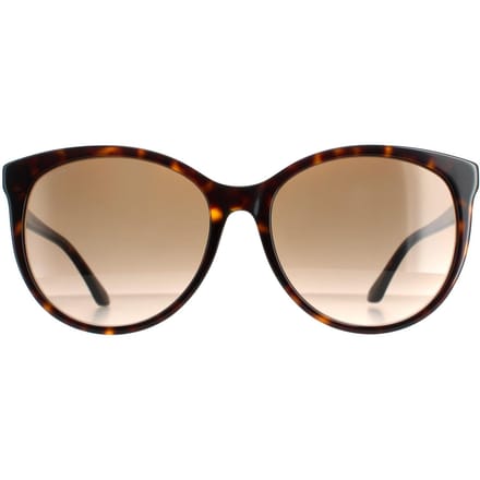Gucci Round Dames Havana Brown gradiënt GG0729SA