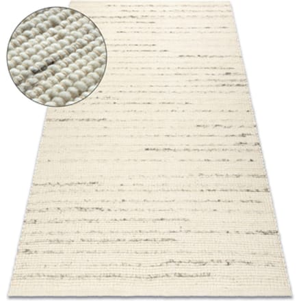 Kleden Rugsx NEPAL 2100 wit / naturel grijs tapijt 60x100 cm