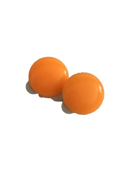 Petra's Sieradenwereld - Clipoorbel oranje (20230204)