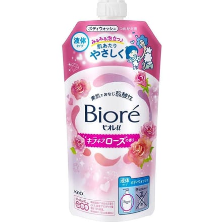 Kao - Biore U Body Wash Sparkling Rose Refill 320ml