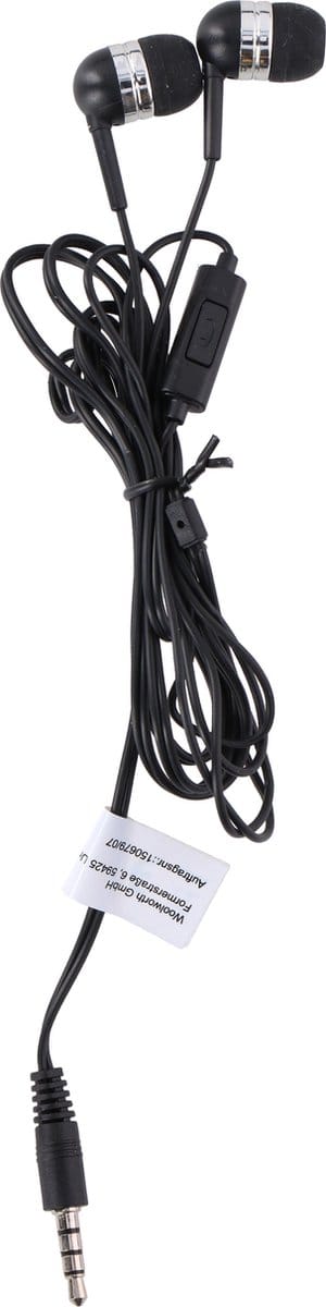 Grundig Oortjes - met Microfoon - met Draad - Handsfree - Ruisonderdrukking - Zwart
