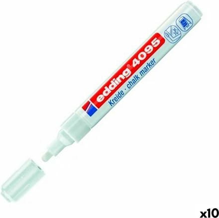 Krijtstift edding 4095 rond wit 2-3mm | 1 stuk | 10 stuks