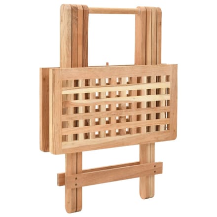 vidaXL - Bijzettafel - inklapbaar - 50x50x49 - cm - massief - walnotenhout
