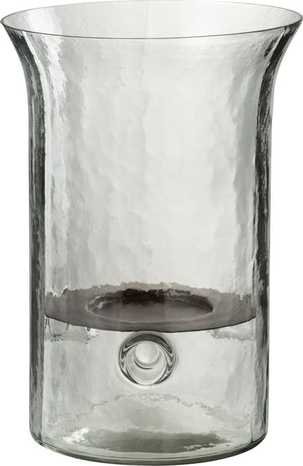 J-Line kaarshouder Bord Wazig - glas - transparant - small