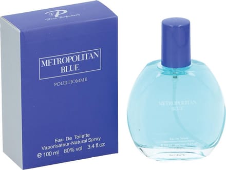 Fine Perfumery Metropolitan Blue herenparfum EDT 100 ml.
