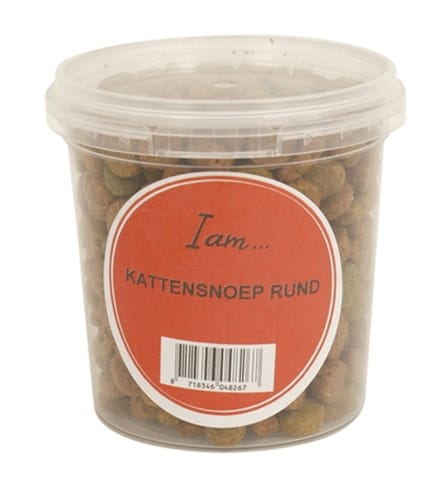 Kattensnoep I AM - Rundsmaak - 70 Gram, Compacte Beloningssnoepjes
