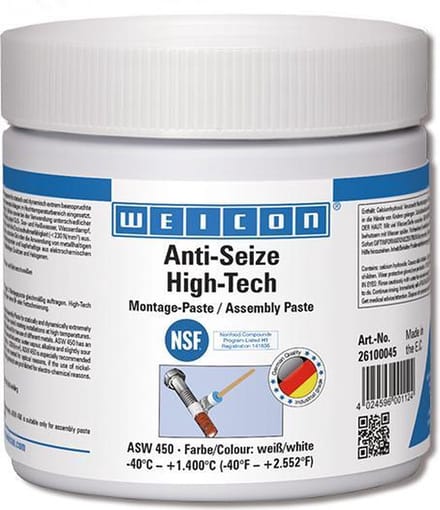 Weicon Anti-Seize ''High Tech'' ASW450 Montagepasta 450g