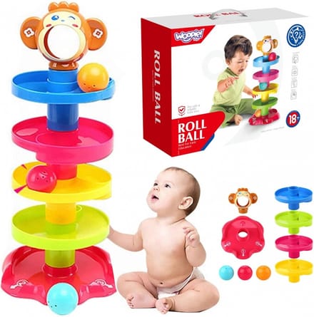 Woopie Baby Ballenbaan Spiraalset + 3 Ballen