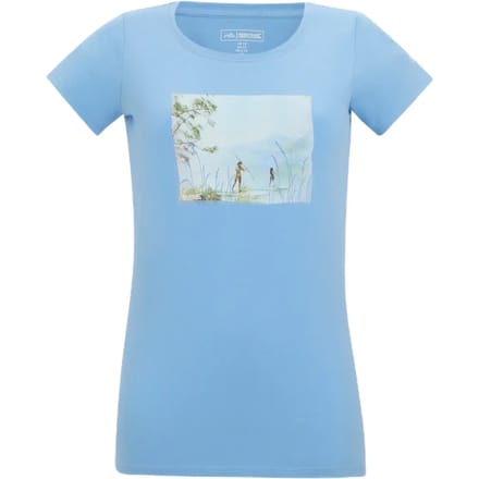 Dames T-shirt met korte mouwen en grafische print