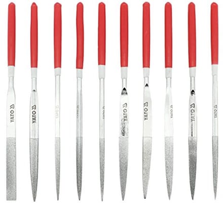 Set van 10 diamantnaalvijlen 4x160x50