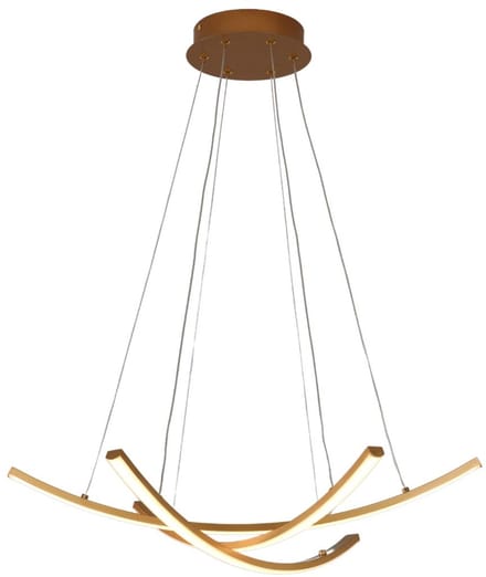 Kosilum - Heidi - Hanglamp - Goud/Messing - Aluminium en siliconen