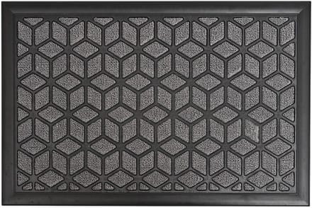 Luance Deurmat - Long Island - grijs - rubber / kunststof - rechthoekig - 40 x 60 cm