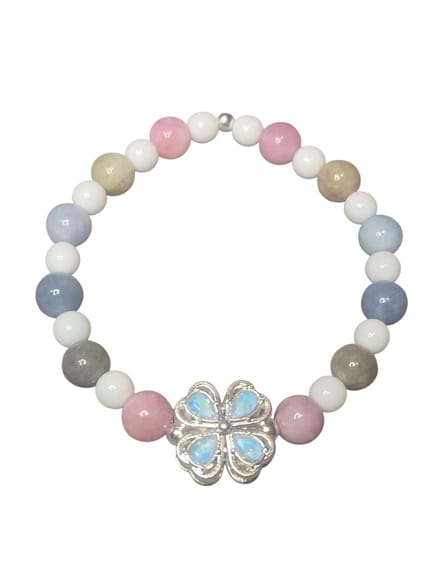 marganiet agaat met witte agaat armband