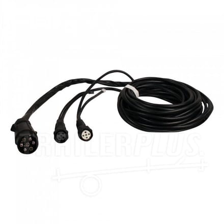 Aspock kabel 7 polig 9,5 meter bajonet 5-polig