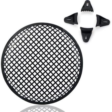 Auto Hoorn Gaas Cover 8 inch Rond Metaal Gaas Luidspreker Grill Cover Hoorn Beschermer black