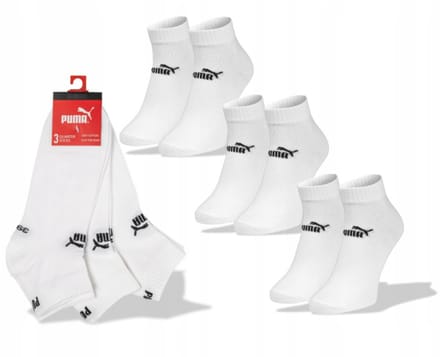 PUMA ELEMENTS EFFEN QUARTER SOKKEN 3-PACK 94710804 maat 39-42