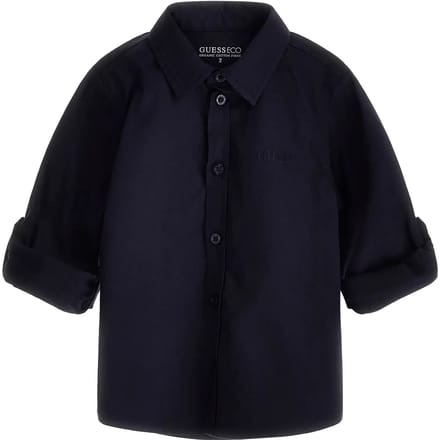 Langarm popeline blouse voor baby Guess
