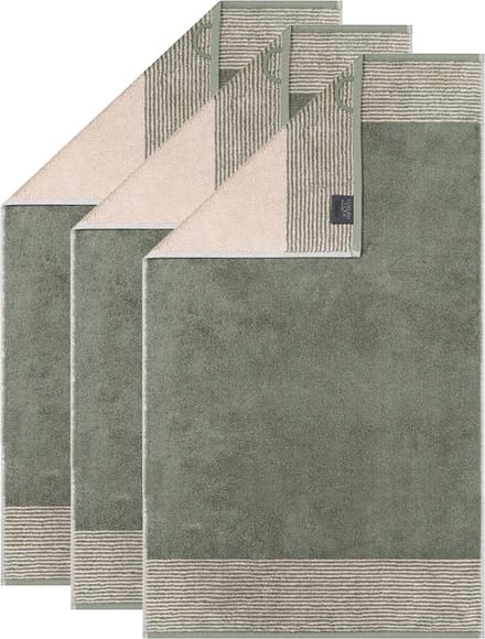 Cawoe Gastendoekje Luxury Home Two-Tone Een maat, 30x50 Set van 3
