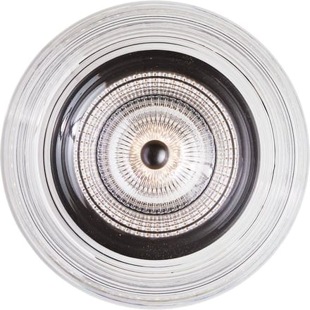 LOOM DESIGN LED wandlamp Glow, zwart/transparant Ø 16 cm acryl