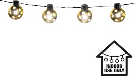 Boland - LED lichtsnoer Partybal goud - Geen thema - NYE - Oudjaarsavond