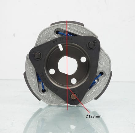 nieuwe malossi koppelingsplaat voor sym 125 fiddle 3 scooter