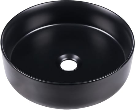 TEBAR - Wastafel - Zwart - 40 cm - Keramiek
