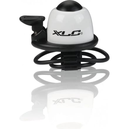 XLC DD-M07 Mini Fietsbel - Elastiek Bevestiging - Wit - 22,3 tot 31,8 mm