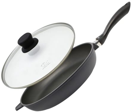 Koekenpan 32 cm met glazen deksel zonder PFAS Elo Alucast