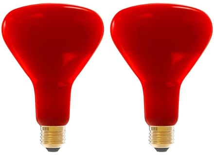 Technik Infrarood Warmtelamp R125 E27 - 150W - 1250lm 2700K - Rood Licht - 2 stuks