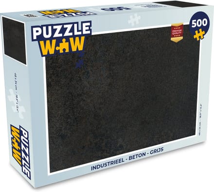 Puzzel Industrieel - Beton print - Grijs - Structuren - Retro - Legpuzzel - Puzzel 500 stukjes