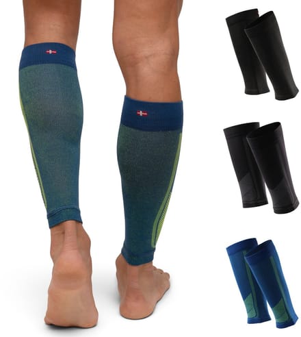 DANISH ENDURANCE Kuitcompressiesleeve 21-26 mmHg - Hardlopen & Herstel - Unisex - 3 Paar - Maat M