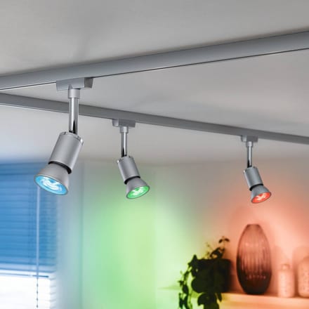Standaard 230 V Smart Home Zigbee 3.0 LED-reflector GU10 350lm 4,8W RGBW+ dimbaar Chroom mat